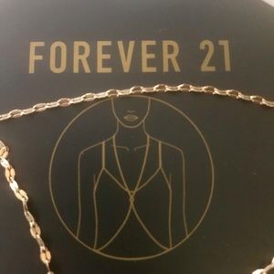 Forever 21 gold body chain NWT